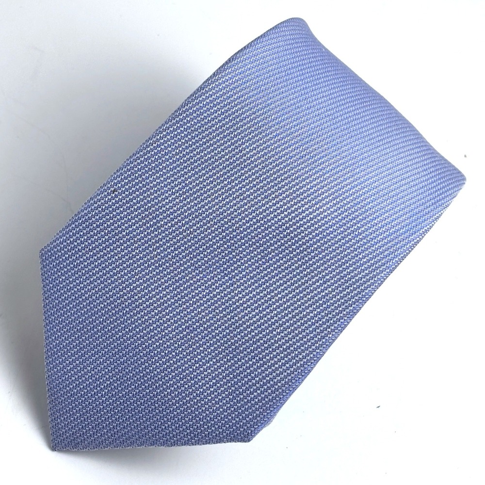 Calvin Klein Silk Necktie Mens Skinny OS Light Blue Textured Micro Weave Wedding